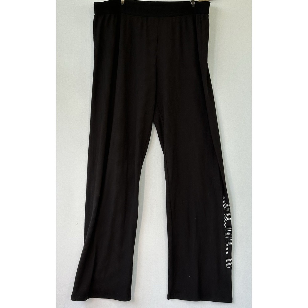 Juicy Couture Lounge Pajama Pants Sleepwear Black Embellished Women's XL